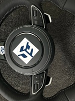 Volant en cuir RS pour Audi A3 8Y 8P 8V B8 B9 TTS A4 B8 B8.5 A5 A6 C6 C7 C8 4F A7 A8 Q3 Q5 S3 8V S4 S5 Rs3 Rs4 Rs5 Rs7 Tt