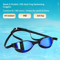 Lunettes de natation en silicone Marazual pour la compétition, sangle réglable, lunettes de natation professionnelles