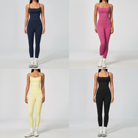 Ensemble de leggings et débardeur pour femme avec logo personnalisé GH, tenue de yoga taille haute, ensemble de vêtements de sport pour l'entraînement, 2 pièces
