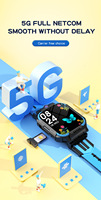 Reloj Inteligente para Niños 4G 5G GPS WiFi con Posicionamiento, Videollamada, Llamadas de Voz, Asistente de Voz IA, IP67, Brújula, IOS Q19MAX