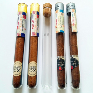 Tubos de Vidrio para Cigarros Tianjing 18x150mm Marrón Cónicos con Tapones de Corcho en Forma de T para Almacenamiento y Humidificación - Product Image 4