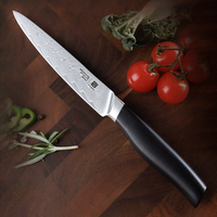 Couteau utilitaire de cuisine Damas 5 pouces, acier 67 couches, couteau multi-usages tranchant pour légumes