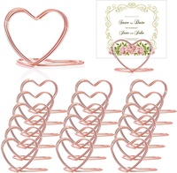 Livraison rapide, porte-cartes de menu en forme de cœur, porte-cartes en papier, petit porte-cartes de visite en forme de cœur pour mariage