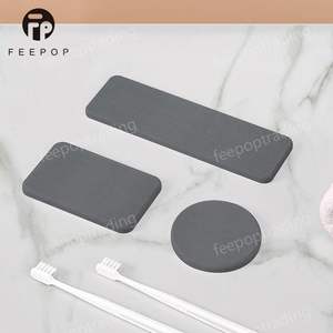 Luxury Feepop Contemporary Home <strong>Accessories</strong> Set Eco-Friendly Rectangle Dish Drying Tray Soap Holder Self-Absorbent Diatomite ISO - Product Image 4