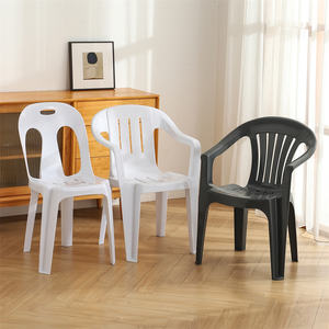 Silla de Comedor de Plástico de Nuevo Diseño, Silla Auxiliar, Silla Monobloque - Product Image 3