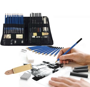 Bán Chạy Trên Thị Trường Bộ 40 Chiếc Bút Chì Phác Thảo Và Vẽ Trong Hộp Nylon Bật Lên - Product Image 3