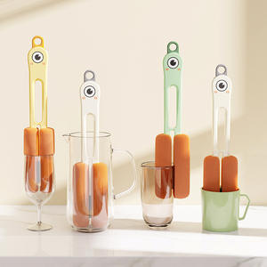 Éponge de nettoyage en verre, <span class=keywords><strong>bouteille</strong></span> d'eau domestique, tasse à thé, brosse à long manche, éponge de nettoyage des taches - Product Image 2