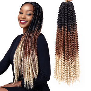 AliLeader 22 Inch Ombre Free Tress Water Wave Synthétique Crochet Tresse Extension de Cheveux Haute <span class=keywords><strong>Passion</strong></span> Twist Vente en Gros - Product Image 1