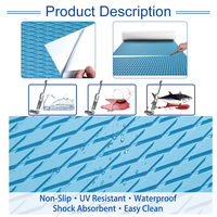 Tapis en mousse EVA personnalisé auto-adhésif à clipser, moderne, brossé, imperméable, anti-moisissure, antidérapant, écologique, pour yacht gonflable