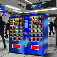 Distributeur automatique de stockage à froid de grande capacité avec carte de monnaie en espèces Code QR et fonctions SDK prend en charge le balayage et la numérisation