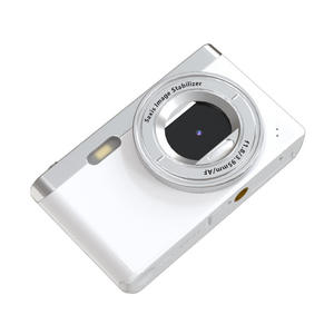 Cámara Digital Compacta Blanca Brillante con Lente de Enfoque Automático F1.8 f=3.95mm, Estabilizador de Imagen de 5 Ejes, Flash Integrado, Cámara de Bolsillo para Estudiantes - Product Image 1