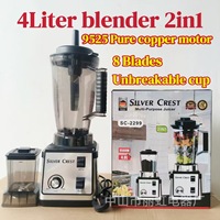 Mixeur multifonctionnel Bardefu 5042 8-en-1, 3L, 8 lames, mixeur domestique, machine à smoothies glacés, presse-agrumes