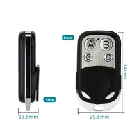 Télécommande universelle pour volets roulants électriques, portes de garage et éclairage, petite, en ABS, quatre boutons, 433 MHz, 10 A