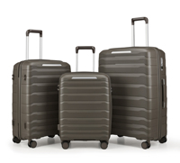 Valise 100% en matériau neuf, légère, 4 roues, serrure TSA, roues silencieuses universelles, poignée souple, logo personnalisable, haute résistance à la pression