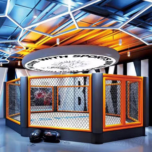 <span class=keywords><strong>Cage</strong></span> octogonale de 6 m * 6 m pour les arts martiaux avec cadre en acier pour la boxe professionnelle - Product Image 5