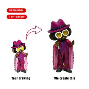 Figurine d'<span class=keywords><strong>anime</strong></span> en PVC 3D personnalisée à l'échelle 1:18, design 2D transformé en figurine de <span class=keywords><strong>dessin</strong></span> animé 3D, jouets de collection de qualité supérieure - Product Image 1