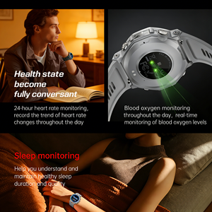 <span class=keywords><strong>Montre</strong></span> connectée élégante AMOLED avec suivi d'activité, étanche 5 ATM, longue autonomie de la batterie et design unisexe - Cadeau - Product Image 6