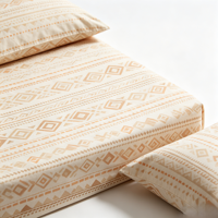 Lot de Stock – Parure de Lit en Microfibre de Polyester à Imprimés Aléatoires – Drap Housse, Housse de Couette et Taies d'Oreiller – Vente en Gros à Prix Réduit