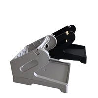 Porte-papier pour imprimante d'étiquettes thermiques de bureau pour rouleaux et étiquettes pliées en éventail avec imprimante de codes à barres d'étiquettes