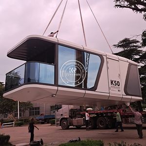 Maison préfabriquée en acier de haute qualité, moderne, modulaire, mobile, en forme de capsule spatiale, imperméable, 2025 - Product Image 5