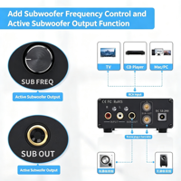 Amplificateur de subwoofer haute puissance TP-02 220W, amplificateur de puissance mono actif/passif pour basses, design compact pour home cinéma et audio automobile
