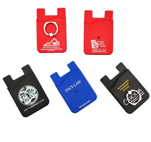 Soporte de teléfono con anillo de Metal, billetera para teléfono móvil, funda de silicona para tarjetero - Product Image 4