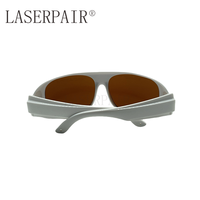 Lunettes de protection laser, plage de protection 180-534 nm OD6+ 800-1095 nm OD6+, certifiées CE EN207, monture intégrale TR90 pour applications 532/808/1064 nm