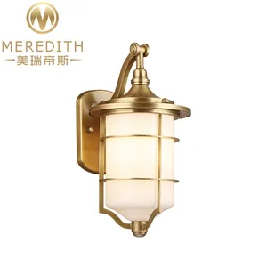 Meredith Best Quality Oem&Odm Classic Design Dining Room Hotel Corridor Illumination Decorate Traditional Brass Wall Lights