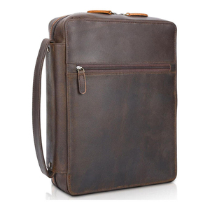 Étui de transport pour Bible avec fermeture éclair et multiples poches, housse de livre en cuir, sac de transport pour Bible d'église, design minimaliste, étui de Bible gaufré, BSCI - Product Image 1
