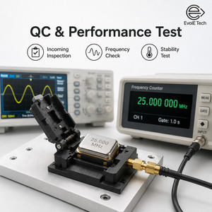 Oscillateur à cristal SMD 25 MHz 1,8 V 25 ppm à très faible consommation, blindé métallique 4 pads, pour montage en surface, pour cartes de contrôle MCU industrielles, rapide - Product Image 5