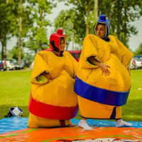 Costume de sumo Astérix et Obélix avec tapis pour adultes, vente en gros de lutte de sumo, fabricants de lutte de sumo