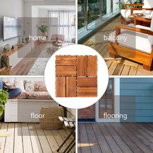 Oferta Especial: Baldosas de Madera Sólida para Terraza, Patio o Balcón, Diseño Gráfico, Encajables, para Exteriores - Product Image 6