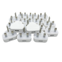 UK 3 broches prise 5W USB adaptateur de chargeur mural portable chargeur USB prise britannique adaptateur de chargeur rapide