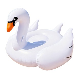 TANYOZHE Bouée Gonflable Cygne Blanc 156x103cm en PVC pour Adulte, Flotteur de Piscine et de Plage - Product Image 3