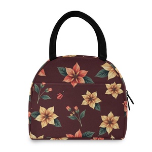 Trendy Fashion Stylish Lunch Bag Custom Hawaii Tropical Hau Insulation Thermal Cooler Tote Lunch Bag for Picnic Office Worker - Product Image 1