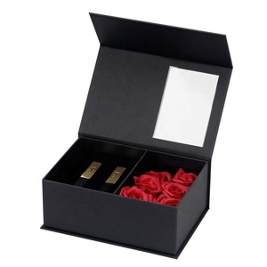 Cadeau avec inscription I love you, boîte rectangle, avec <span class=keywords><strong>fleur</strong></span> en argile, pour la saint-valentin, pour la fête des mères, boîte cadeau pour petite amie - Product Image 6