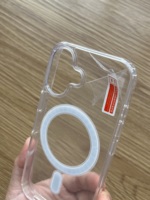 Coque de protection transparente magnétique antichoc pour iPhone 17 18 Pro avec chargement sans fil – Étui transparent magnétique 18