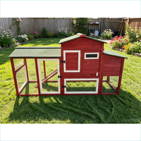 Poulailler en Bois pour 6 Poules - Cage à Poulets de Ferme - Maison pour Animaux de Compagnie - Cage à Poules pour 5 Poulets - Vente Chaude