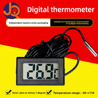 Thermomètre numérique à sonde intégrée pour écran LCD de véhicule, aquarium, réfrigérateur, sans résolution de température, modèle S56