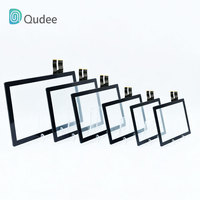 Écran tactile capacitif industriel en verre PCAP sur mesure OEM ODM, différentes tailles et formes, avec interface IIC/USB/RS232