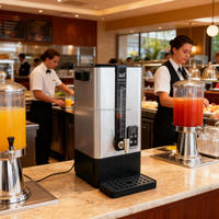 Distributeur d'eau chaude électrique en acier inoxydable Heavybao pour hôtel, maison, restaurant, bureau, usage professionnel, machine à café carrée, équipement de restauration