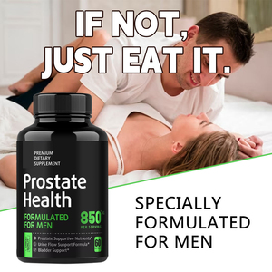 Capsules pour la prostate Health Formula Men's Prostate - Vegan, à base de palmier nain, 60 unités, 2 prises quotidiennes pour la santé des hommes adultes. - Product Image 5