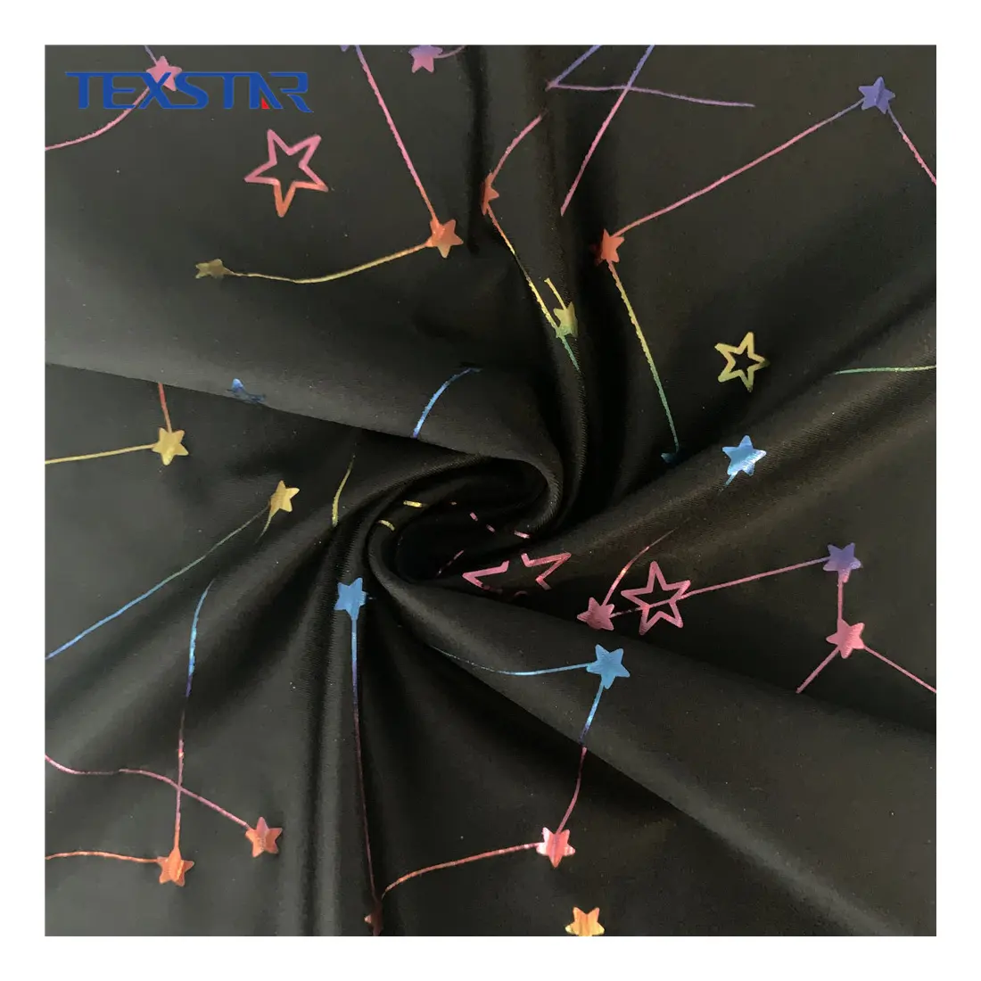 Accept Custom Designs For Swimwear Hologram Printed Fabric 4 Four Way Stretch Nylon Spandex Knitted Fabric
