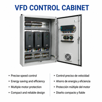 Armoire de commutation LV personnalisée, Panneau de distribution d'énergie pour automatisation de pompes PLC VFD, Système industriel, Fabricant OEM sur mesure
