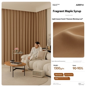 <span class=keywords><strong>Tende</strong></span> Francesi di Alta Gamma Shaoxing, Oscuranti Totali in Jacquard con Stile Semplice Color Crema per Camera <span class=keywords><strong>da</strong></span> Letto e Soggiorno, Personalizzabili con Alta Precisione - Product Image 6