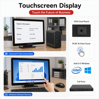 Écran tactile PCAP, PC industriel Windows 10/11, pas Android Box, 55 pouces