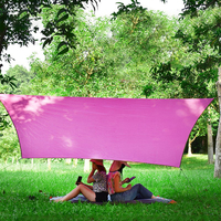 Bâche de camping imperméable personnalisable avec logo, abri léger contre la pluie et le soleil, auvent pour randonnée, hamac, bâche de sac à dos, fabrication usine
