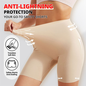 Culottes Boyshorts pour <span class=keywords><strong>femmes</strong></span> M L XL, sous-vêtements courts sans couture, doux, type boxer, anti-frottement - Product Image 1