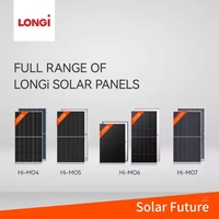 Panel Surya Bifasial Anti-Debu LONGI HI MO 7 595W 620W 615W 625W 2382*1134mm Kaca Ganda Modul PV Pabrik Asli