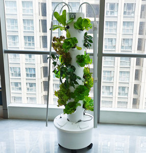 Wholesale High Density Hydroponic Tower Vertical Big Hole Hydroponic Tower Growing Vegetables - Product Image 2